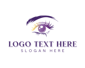 Cosmetics - Fashion Cosmetics Eyelash logo design