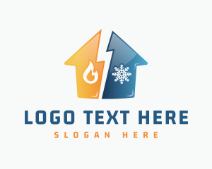 Snowflake - Thermal Home Repair logo design