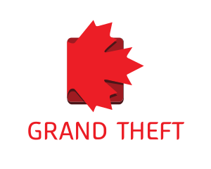 Canada - Red Maple Leaf Book logo design