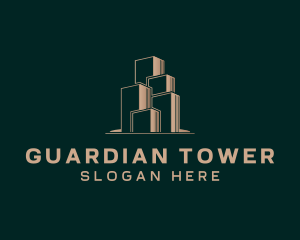 Building Tower Residence logo design