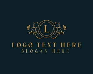 Sophisticated - Flower Wreath Beauty logo design