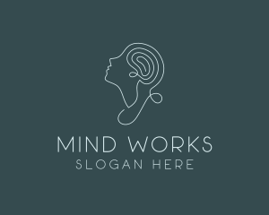 Mental Psychology  Therapy logo design