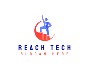 Reach - Improving Human Career logo design