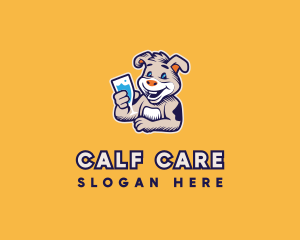 Calf - Happy Drinking Calf logo design