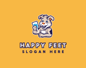 Happy Drinking Calf logo design