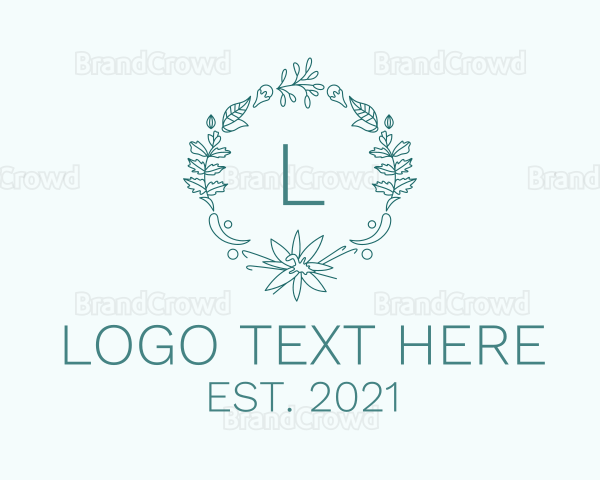 Natural Beauty Wreath Logo