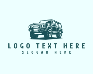 Transport - Car Driving SUV logo design