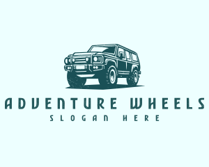 Car Driving SUV logo design