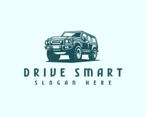 Car Driving SUV logo design