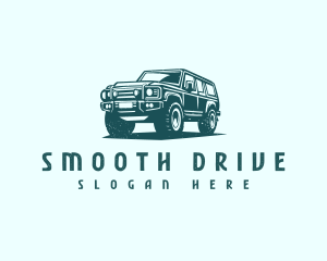 Car Driving SUV logo design