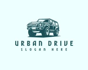 Car Driving SUV logo design