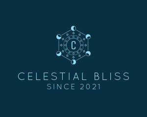 Celestial Star Moon  logo design