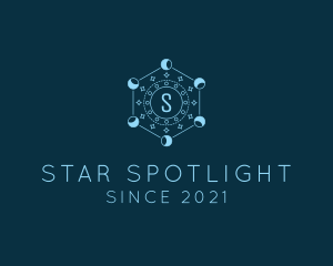 Celestial Star Moon  logo design