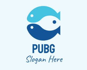 Blue Ocean Fish Logo