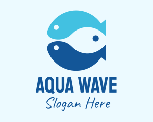 Blue Ocean Fish logo design