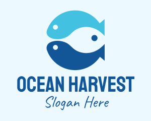 Blue Ocean Fish logo design