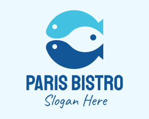 Blue Ocean Fish logo design