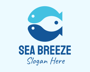 Blue Ocean Fish logo design