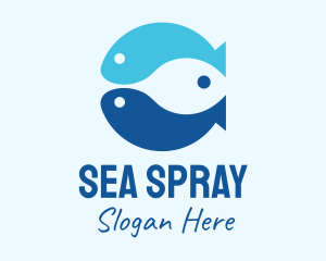 Blue Ocean Fish logo design