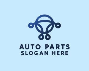 Abstract Steering Wheel  logo design