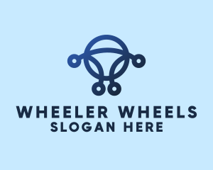 Abstract Steering Wheel  logo design