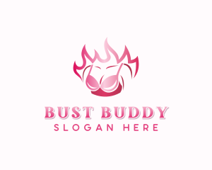 Bust - Fire Stripper Burlesque logo design