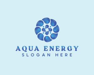 Water Aqua Droplet  logo design