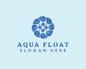 Water Aqua Droplet  logo design