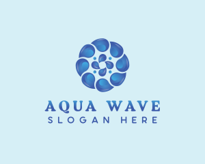 Aqua - Water Aqua Droplet logo design