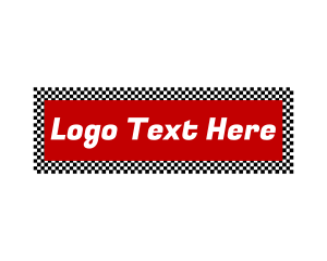 Flag - Racing Car Flag logo design