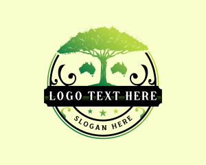 Map - Acacia Tree Australia logo design