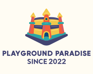 Inflatable Playground Castle  logo design