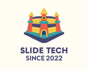 Slide - Inflatable Playground Castle logo design