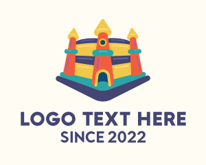 Indoor Playground - Inflatable Playground Castle logo design