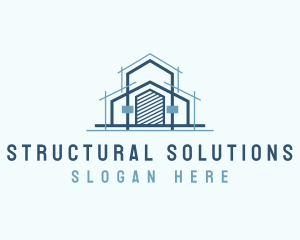  Architecture Plan Structure logo design