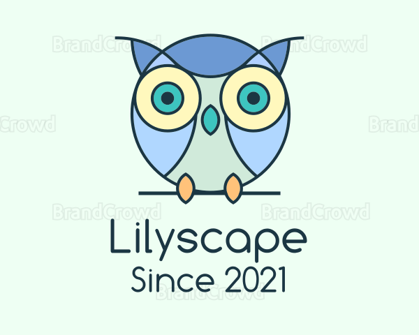 Cute Baby Owl Logo