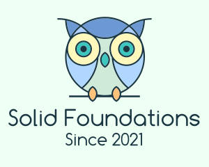 Kids Apparel - Cute Baby Owl logo design