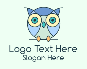 Cute Baby Owl Logo