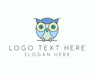 Avian - Cute Baby Owl logo design