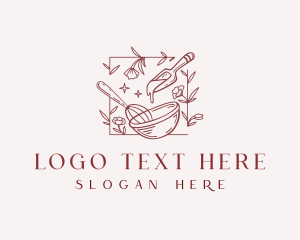 Sparkle - Floral Baking Pastry logo design