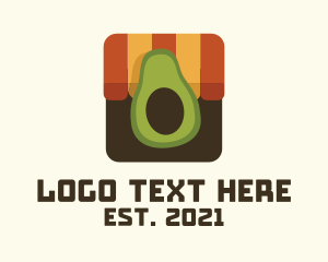 Guacamole - Avocado Fruit Stall logo design