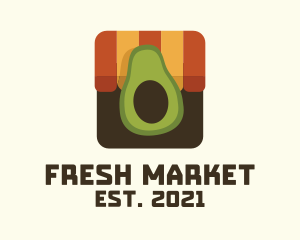 Stall - Avocado Fruit Stall logo design