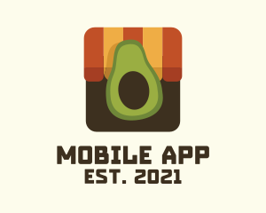Grocer - Avocado Fruit Stall logo design