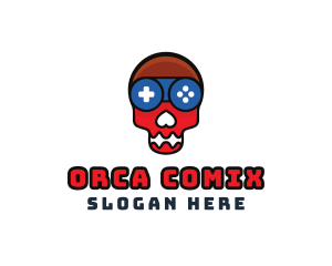 Console - Skull Gaming Controller logo design