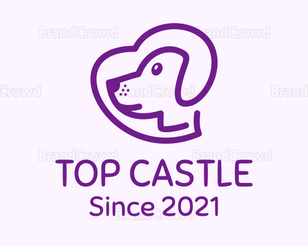 Purple Pet Dog Logo