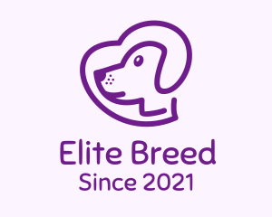 Purple Pet Dog logo design