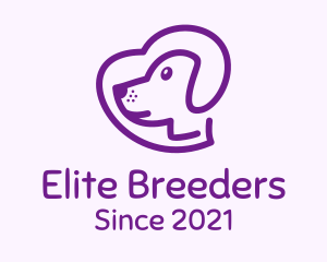 Purple Pet Dog logo design