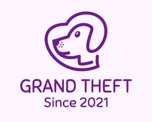 Animal Shelter - Purple Pet Dog logo design