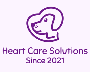 Purple Pet Dog logo design