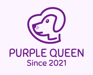 Purple Pet Dog logo design